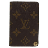 Louis Vuitton Porte Cartes Pression Card Case Monogram Canvas