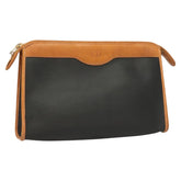 Christian Dior Vintage Zip Pochette Canvas and leather