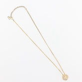 Christian Dior CD Pendant Necklace Metal