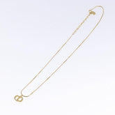 Christian Dior CD Pendant Necklace Gold-plated