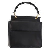 Gucci Vintage Bamboo Handle Bag Leather