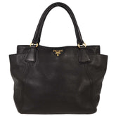 Prada Side Pocket Convertible Tote Vitello Daino