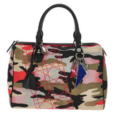 Christian Dior Polochon Satchel Limited Edition Anselm Reyle Camouflage Canvas
