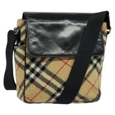 Burberry Flap Shoulder Bag Nova Check Coated Canvas