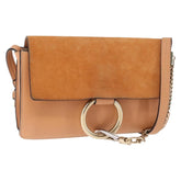 Chloe Faye Shoulder Bag Leather and Suede