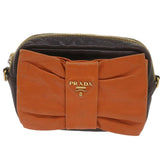 Prada Bow Camera shoulder Bag Leather
