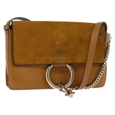 Chloe Faye Shoulder Bag Leather and Suede