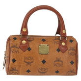 MCM Visetos Handbag Canvas and Leather