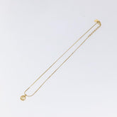 Christian Dior CD Pendant Necklace Gold-plated