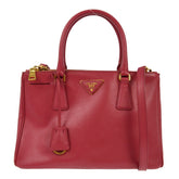 Prada Double Zip Lux Tote Saffiano Leather