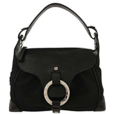 Bvlgari Logomania Shoulder Bag Canvas with Leather
