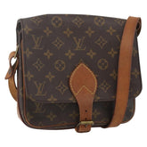 Louis Vuitton Cartouchiere Handbag Monogram Canvas