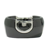Damiani D Icon Ring K18 (White Gold), ceramic and Diamond
