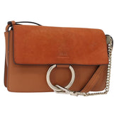 Chloe Faye Shoulder Bag Leather and Suede