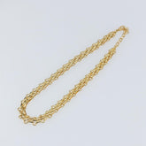 Christian Dior Vintage CD Clasp Chain Necklace Metal