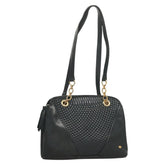 Bally Vintage Chain Shoulder Bag Quilted Leather