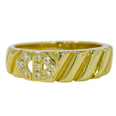 Christian Dior CD ring Yellow Gold and Diamond
