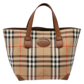 Burberry Nova Check Tote Canvas and Leather