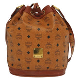MCM Drawstring Shoulder Bag Leather