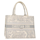 Christian Dior Book Tote Embroidered Canvas