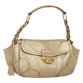 Prada Antic Pushlock Shoulder Bag Leather