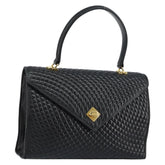 Bally Vintage Flap Handbag Quilted Leather