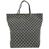 Gucci Vintage Bucket Shopping Tote GG Canvas
