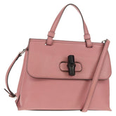 Gucci Bamboo Daily Top Handle Bag Leather