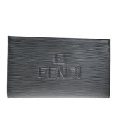 Fendi FENDI Logo Clutch Leather