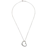 Tiffany & Co. Elsa Peretti Open Heart Pendant Necklace Sterling Silver