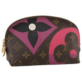 Louis Vuitton Cosmetic Pouch Limited Edition Game On Monogram Canvas