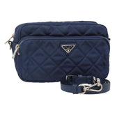 Prada Front Pocket Camera Bag Quilted Tessuto