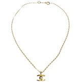 Chanel CC Pendant Necklace Metal