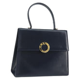 Celine Circle Logo Handbag Leather