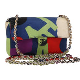 Chanel Vintage Flap Bag Multicolor Canvas