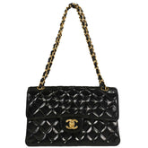 Chanel Vintage Double Sided Flap Bag Quilted Patent