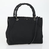 Gucci Vintage Bamboo Handle Tote Nylon