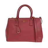 Prada Double Zip Lux Tote Saffiano Leather
