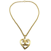 Chanel CC Heart Pendant Metal