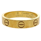Cartier Love Wedding Band Ring 18K Yellow Gold