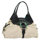 Bvlgari Chandra Hobo Canvas and Leather