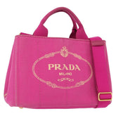 Prada Canapa Open Tote Canvas