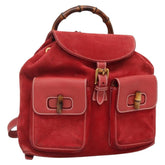 Gucci Bamboo Tassel Backpack Suede