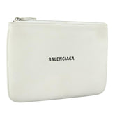 Balenciaga Everyday Logo Pouch Printed Leather