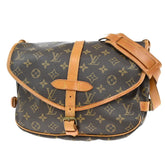 Louis Vuitton Saumur Handbag Monogram Canvas