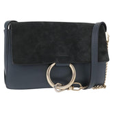 Chloe Faye Shoulder Bag Leather and Suede