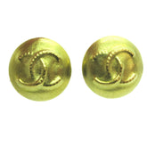 Chanel CC Button Clip-On Earrings Metal