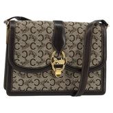 Celine C Sulky Shoulder bag Canvas and Leather