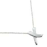 Tiffany & Co. Paloma Picasso Graffiti X Pendant Necklace Silver