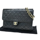 Chanel Vintage Chain Flap Bag Quilted Leather